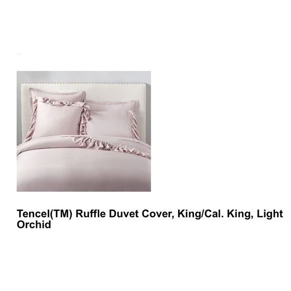 Pottery Barn Bedding Tencel Ruffle Duvet Poshmark